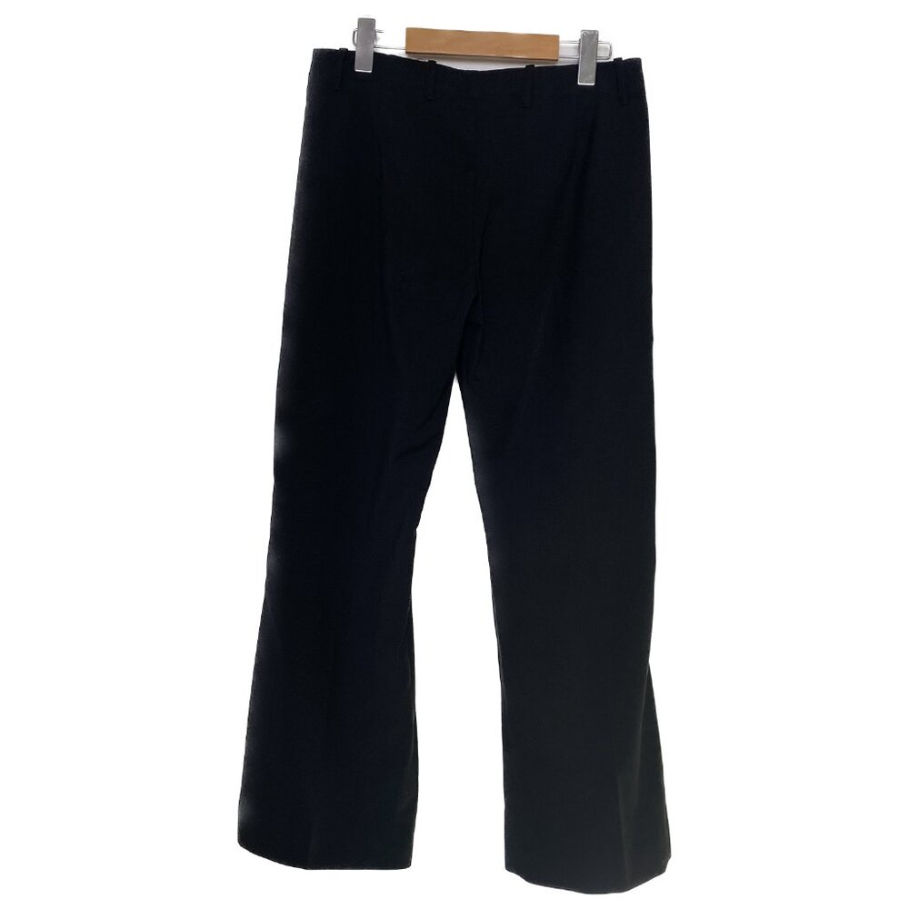Vintage Yves Saint Laurent Pants Women US 6-8 Med Black Wool Italy 90s Uniform - Picture 2 of 14